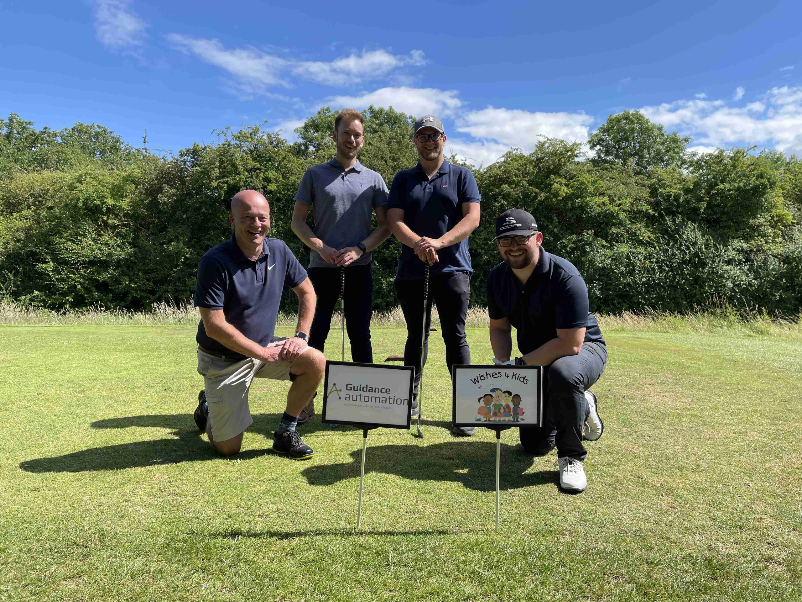 The Guidance Automation team at the Wishes 4 Kids Charity Golf Day at Cosby Golf Club