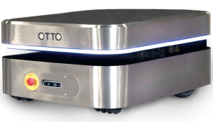 Otto 100 autonomous mobile robot. An example of ecommerce automation and autonomous material handling.